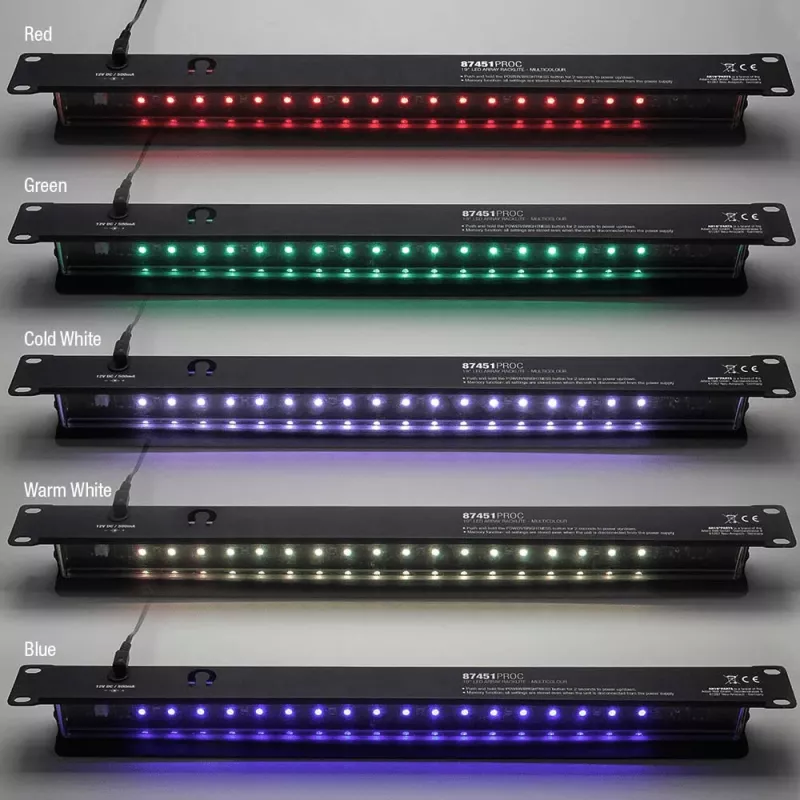 DSIT DS-LT-D2 LED osvetlenie pre 19-palcový 1U rack, viacfarebné