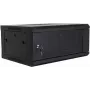 DSIT DS6404 4U nástenná serverová skriňa so sklenenými dverami, 600x450x280 mm, čierna