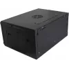 DSIT DS6404 4U nástenná serverová skriňa so sklenenými dverami, 600x450x280 mm, čierna
