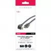 Vivanco High Speed HDMI kábel s Ethernetom, uhol 90 stupňov, 1,5 m, čierny (VVVHDMI30M1M90K)