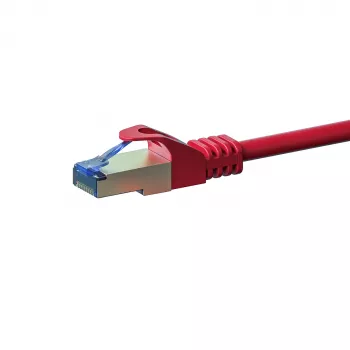 DSIT CAT 6a S/FTP LSOH sieťový patch kábel, 0,25 m, červený