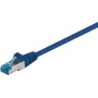 DSIT CAT 6a S/FTP LSOH sieťový patch kábel, 0,25 m, modrý