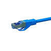 DSIT CAT 6a S/FTP LSOH sieťový patch kábel, 0,25 m, modrý