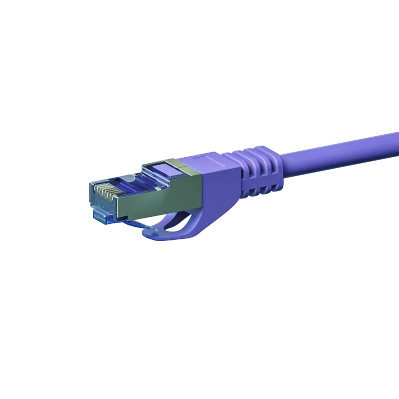 DSIT CAT 6a sieťový kábel LSOH - S/FTP - 1,50 m - fialový (DC-6A8-015)