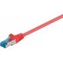 DSIT CAT 6a S/FTP LSOH sieťový patch kábel, 5 m, červená