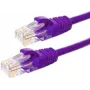 DSIT CAT6 Ethernet patch kábel U/UTP 0,5 m fialový 100% meď