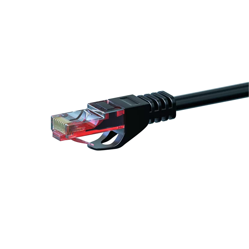 DSIT CAT6 sieťový kábel U/UTP 15 m čierny 100% meď (DC-60-150)