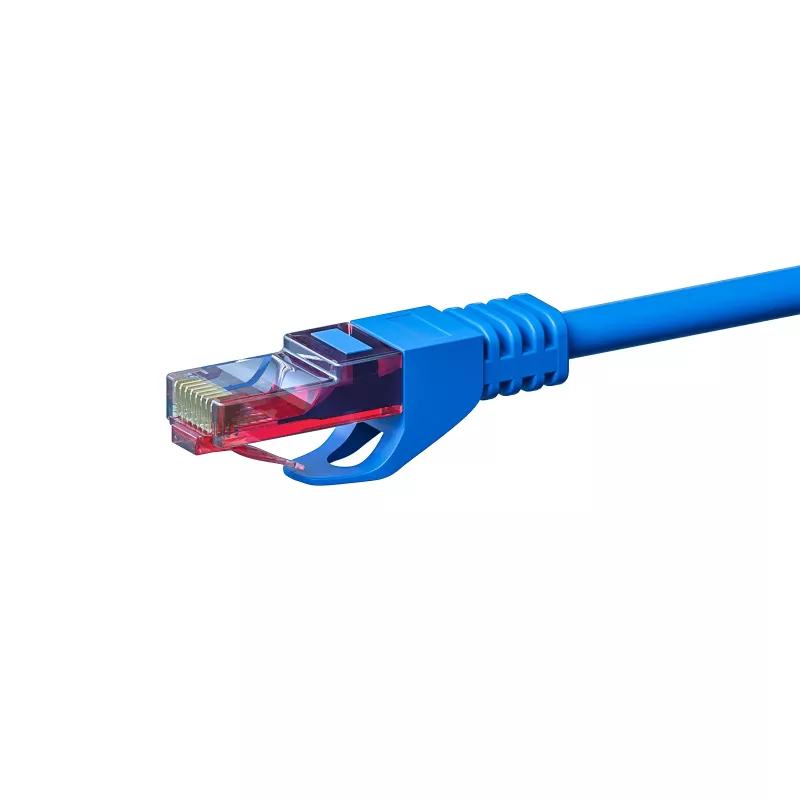 DSIT CAT6 U/UTP Netzwerk-Installationskabel, 50m, Blau, 100% Kupfer, massiv, 23 AWG, 250MHz, Eca