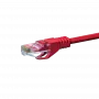 DSIT CAT 6 U/UTP patch kábel, 1 m, červený, CCA, RJ45, Gigabit Ethernet