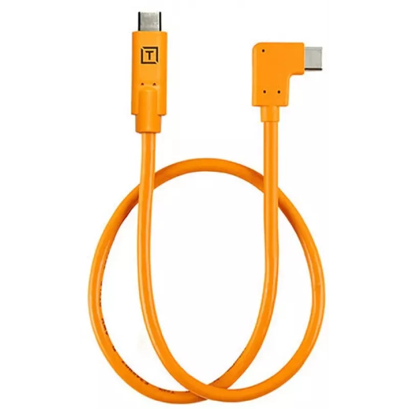 Zalomený tethering kábel USB-C na USB-C Tether Tools TetherPro 50 cm, oranžový (CUCRTC1-ORG)
