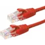 DSIT CAT5e U/UTP sieťový patch kábel, 0,25 m, červený, 100 % meď (DC-55-002)