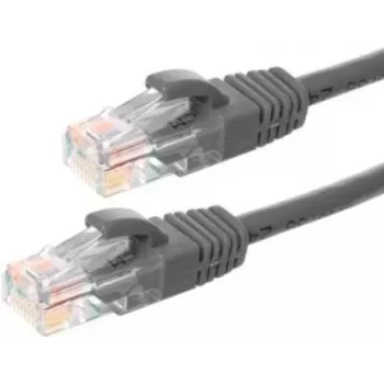 DSIT CAT5e U/UTP sieťový patch kábel, 5 m, sivý, 100% meď, RJ45, Gigabit Ethernet (DC-51-050)