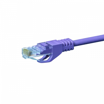 DSIT CAT 5e U/UTP sieťový patch kábel, 20 m, fialový, CCA, RJ45