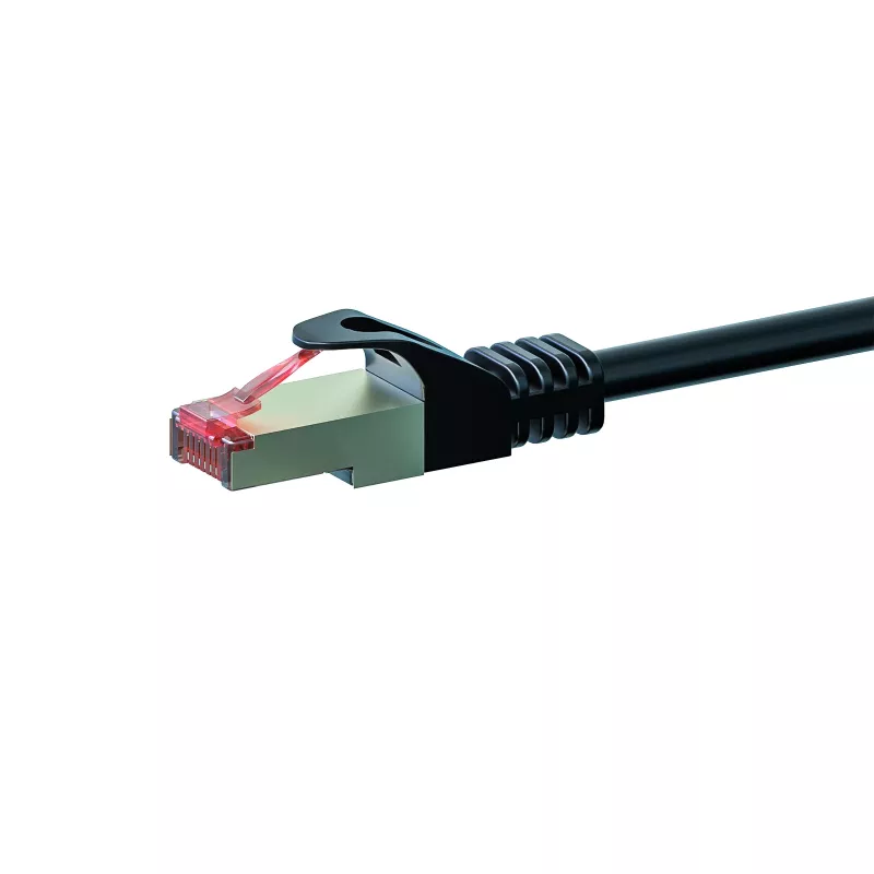 DSIT CAT 6 S/FTP LSOH sieťový patch kábel, 20 m, čierny