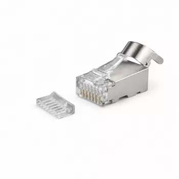 DSIT SFTP RJ45 CAT6a sieťový konektor samec pre lankové vodiče (plné vodiče) - 10 ks