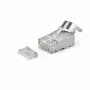 DSIT SFTP RJ45 CAT6a sieťový konektor samec pre lankové vodiče (plné vodiče) - 10 ks