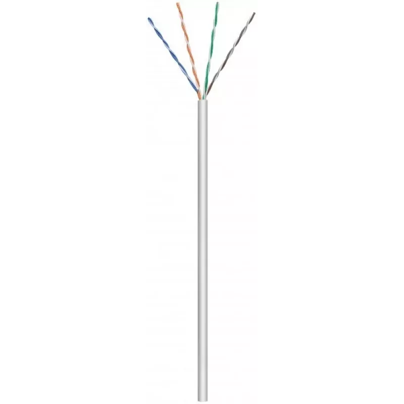DSIT CAT6 U/UTP sieťový kábel 24/7 flexibilný 305m sivý CCA
