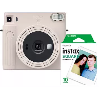 Fujifilm Instax Square SQ1 instantný fotoaparát s filmom, kriedovobiely (70100148677)