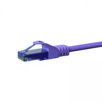 DSIT CAT6a sieťový kábel 100% meď U/UTP 0,50 m fialový (DC-U6A8-005)