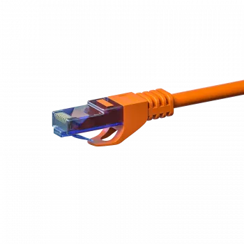 DSIT CAT6a sieťový kábel 100% meď - U/UTP - 1 meter - oranžový (DC-U6A6-010)