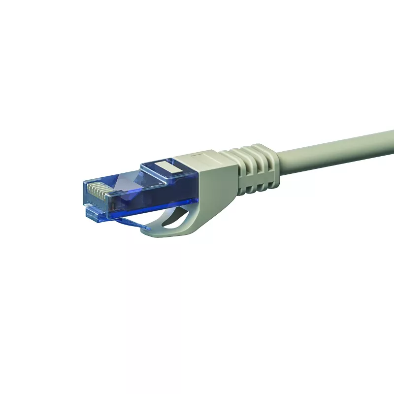 DSIT CAT6a U/UTP 100% meď sieťový patch kábel 7,5m sivý