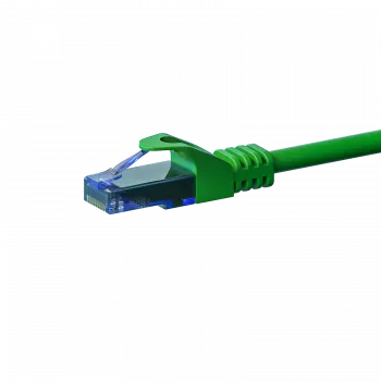 DSIT CAT6a U/UTP 100% meď Ethernet patch kábel, 10m, zelený, RJ45, 10Gbps, 500MHz, lanko, PVC plášť