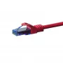 DSIT CAT6a U/UTP sieťový patch kábel, 100% meď, 30m, červený