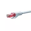 DSIT CAT6 U/UTP Gigabit Ethernet patch kábel, 0,15 m, biely, 100% meď, RJ45, 250 MHz, PVC plášť