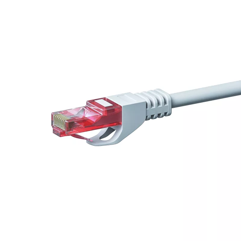 DSIT CAT6 U/UTP Gigabit Ethernet patch kábel, 0,15 m, biely, 100% meď, RJ45, 250 MHz, PVC plášť