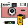 Swiss+Go Novocolor balík analógového fotoaparátu 35mm s bleskom, ružový (SWI401611)