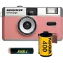 Swiss+Go Novocolor balík analógového fotoaparátu 35mm s bleskom, ružový (SWI401611)