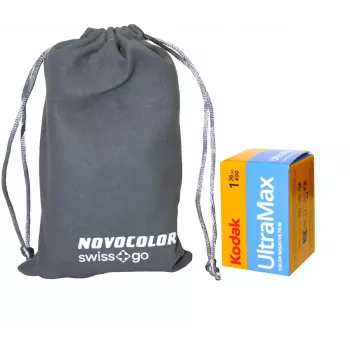 Swiss+Go Novocolor balík analógového fotoaparátu 35mm s bleskom, ružový (SWI401611)