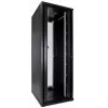 DSIT 47U 19 inch serverový rack skriňa s perforovanými dvojitými dverami vpredu a vzadu, 800x1000x2250 mm, čierna