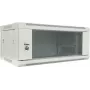DSIT DS6404W 4U nástenná serverová skriňa so sklenenými dverami, 600 x 450 x 280 mm, biela