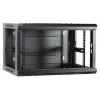 DSIT DS6404-F 4U nástenné serverové puzdro so sklenenými dverami, nezmontované, 600 x 450 mm