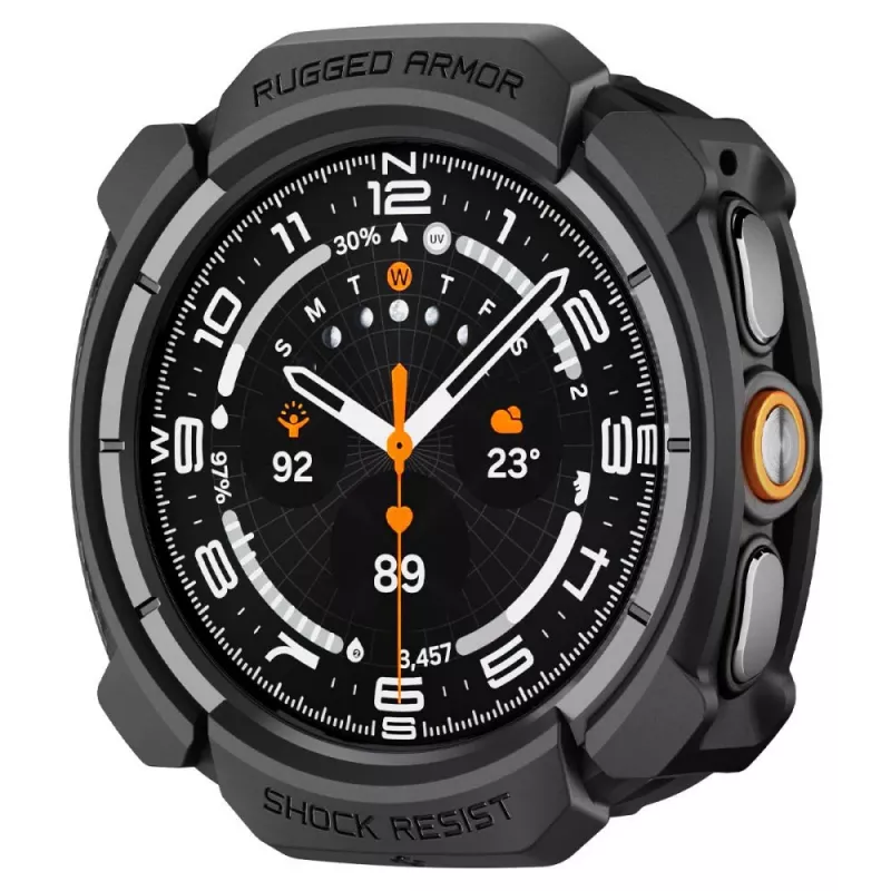 Spigen Rugged Armor puzdro pre Samsung Galaxy Watch Ultra 2 2026 (47mm) – matná čierna