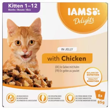 EUKANUBA IAMS DELIGHTS mačiatka v želé mokré krmivo pre mačky 8x85g