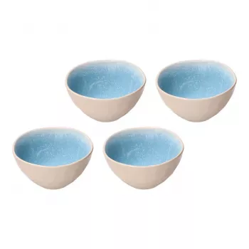 ROSE&TULIPANI Concerto Fuse Azzurro set so 4 strednými miskami 15 cm