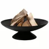 Fire Bowl L liatinové ohnisko pre exteriér, 60 cm okrúhle, na drevo a drevné uhlie, čierna