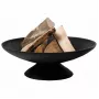 Fire Bowl L liatinové ohnisko pre exteriér, 60 cm okrúhle, na drevo a drevné uhlie, čierna