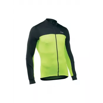 Northwave Force 2 pánsky krátky rukáv cyklistický dres čierna žltá fluo veľkosť S
