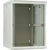 DSIT 15U nástenná serverová skriňa so sklenenými dverami, biela, 600x600x770 mm