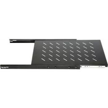 DSIT DS-UH60 1U výsuvná racková polica, zaťaženie 18 kg, hĺbka 450 mm, čierna