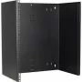 DSIT 12U 19 inch nástenný rackový rám, hĺbka 300 mm, pevný, oceľ, čierny