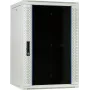 DSIT 18U nástenná serverová skriňa so sklenenými dverami, 600x600x900 mm, biela