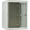 DSIT 18U nástenná serverová skriňa so sklenenými dverami, 600x600x900 mm, biela