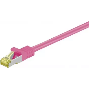 DSIT Cat.7 S/FTP sieťový patch kábel RJ45, PiMF, ružový, 1,5 m