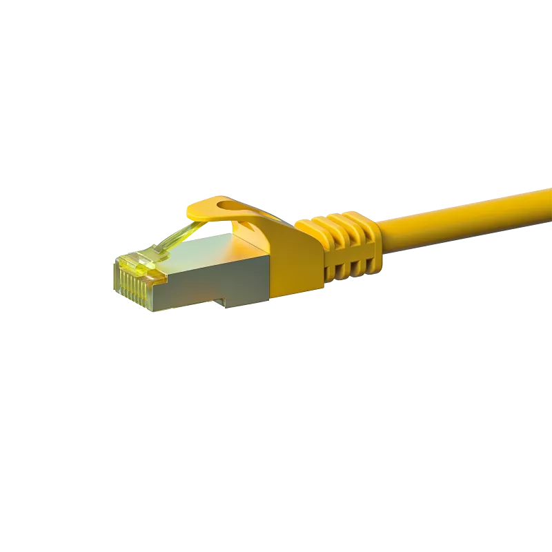 DSIT Cat.7 S/FTP sieťový patch kábel, RJ45, žltý, 2 m