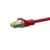DSIT RJ45 sieťový kábel S/FTP (PiMF) Cat.7 patch kábel, červený, 3 m (DC-75-030)