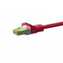 DSIT Cat.7 S/FTP PiMF RJ45 sieťový kábel, červená, 50 m (DC-75-500)